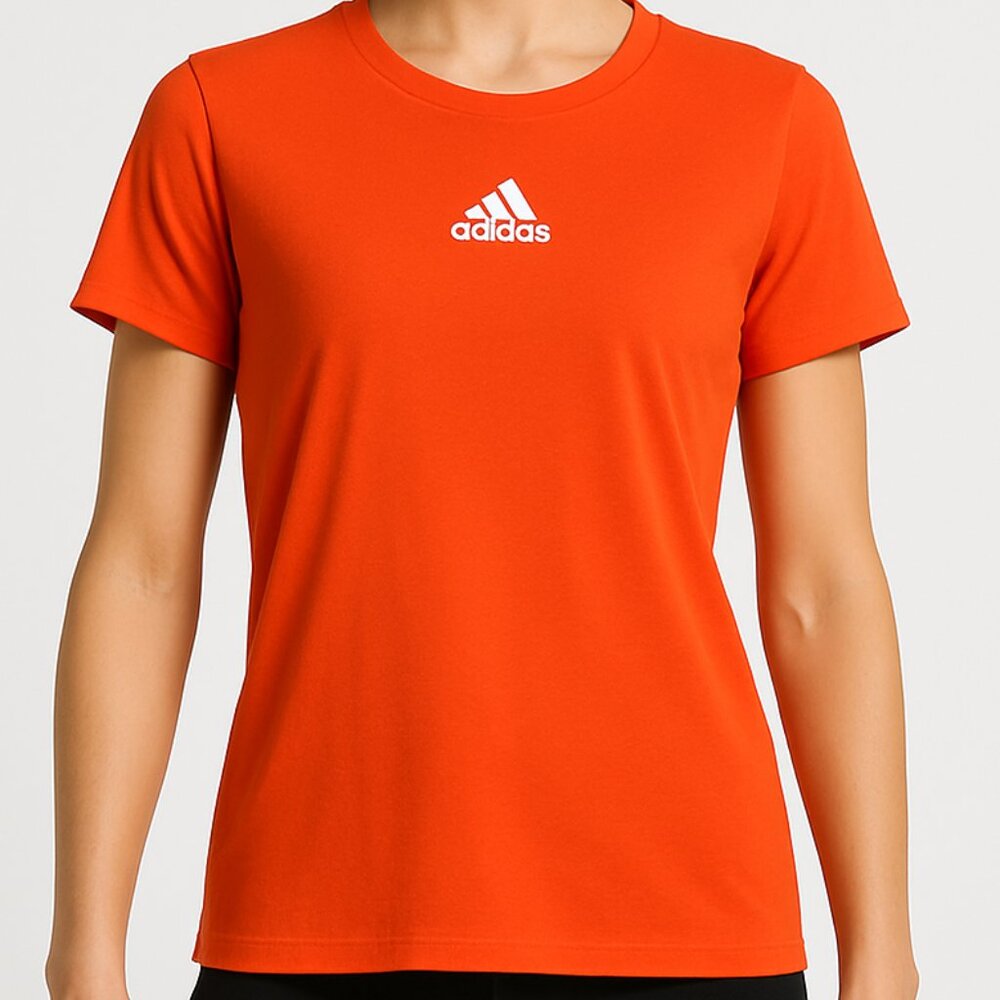 Adidas Women’s W Fresh SS Tee Orange Size Medium